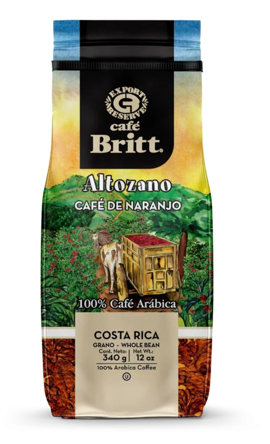 KAWA GOURMET ALTOZANO z Kostaryki DE LA NARANJO Kawa ziarnista 340 g