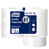 Papier toaletowy Tork Jumbo White T1, Advanced, 2 warstwy, 6 × 380 M, 472118