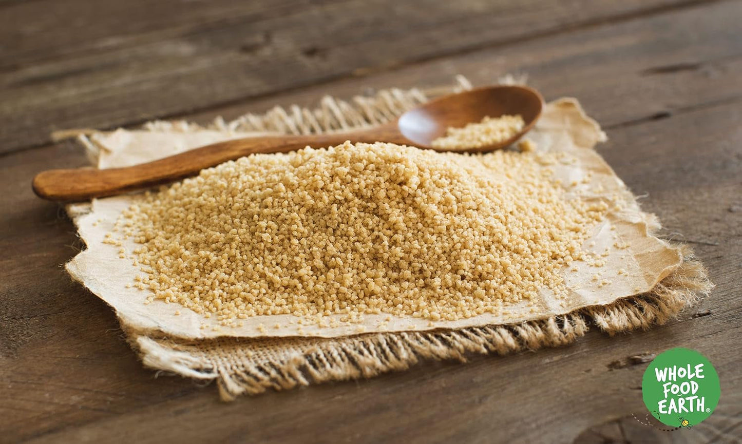Organiczny kuskus pełnoziarnisty – 1kg | Surowy | Bez GMO | wegańskie | Bogaty w błonnik | Certyfikowane organiczne