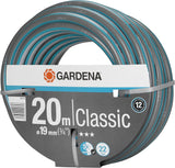 Gardena Classic Wąż 19 mm (3/4 cala), 20 m: Uniwersalny wąż ogrodowy z wytrzymałej tkaniny, tkany krzyżowo, ciśnienie rozrywające 22 bar, odporny na promieniowanie UV, brak elementów systemowych, 12 lat gwarancji (18022-20)