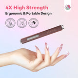 SAVILAND 4X Hochfester Cat Eye Magnes na Nagel: 3-w-1 Nagel Magnes Rund Lange Streifenperle N35 Neodymowy Ultra silny magnes na Nagellac Präzise 3S Formung Cat Eye Gel Nagellak Magnes Magnetstift