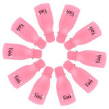 Klipsy Hanyousheng Nagellackentferner, klipsy Nagel, 10 klipsów Stück Schwarz Nagelclips, Nagel Klammer, czapki żelowe Nails Art, czapki z klipsem Soak off Żel UV Poliermittel Entferner Wrap Nail Tool