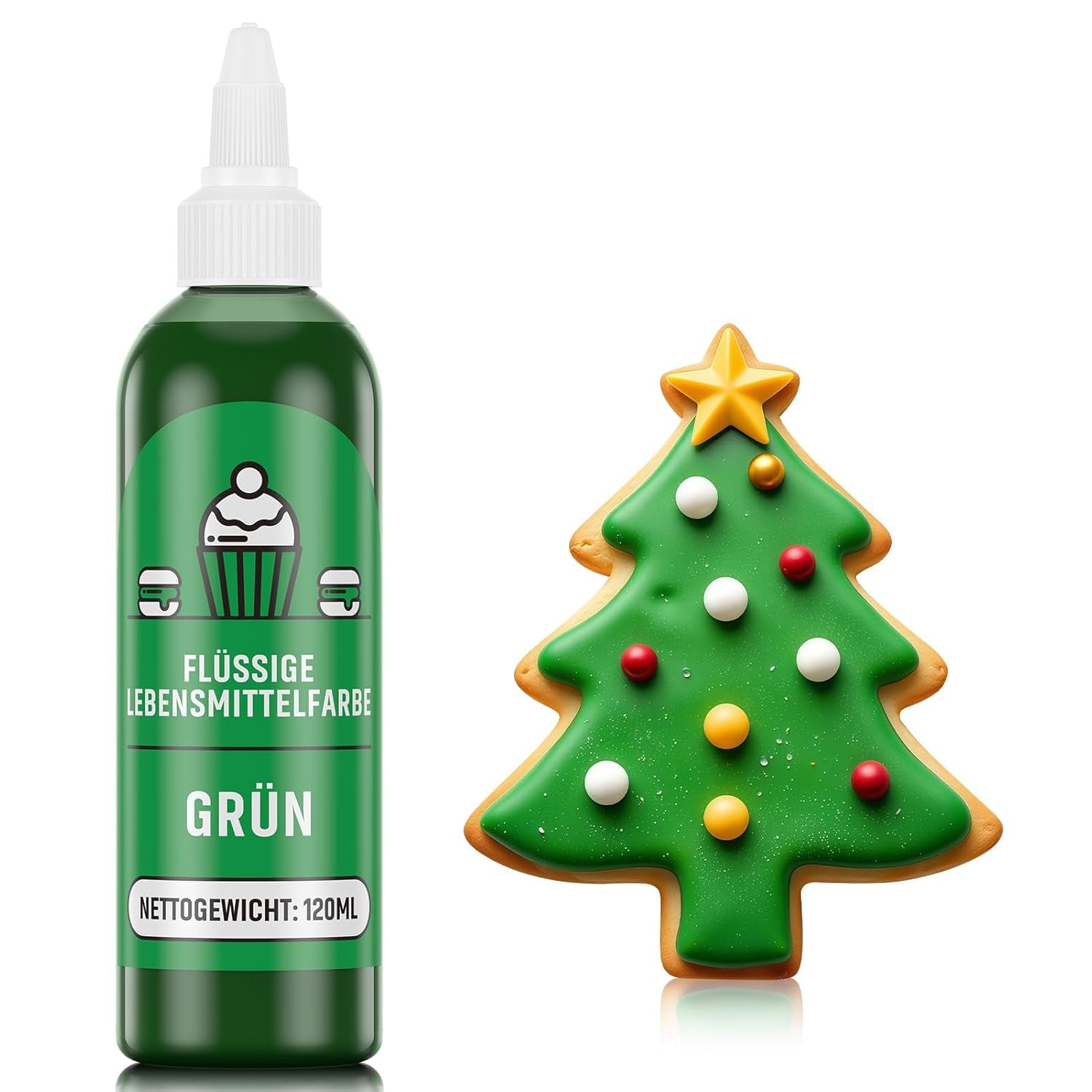 Barwnik spożywczy czerwony 120 ml, wysokoskoncentrowany, bezcukrowy barwnik spożywczy w płynie do wypieków, ciast, makaroników, polew, fondantów, ciastek, pączków