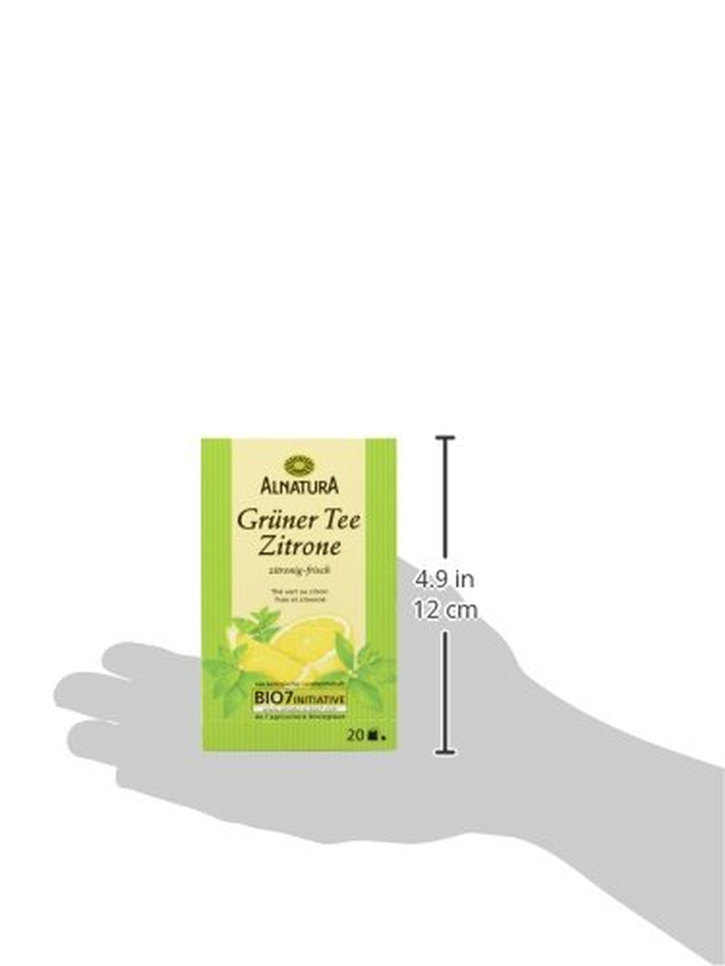 Ekologiczna herbata zielona z cytryną, 20 torebek, 40 g