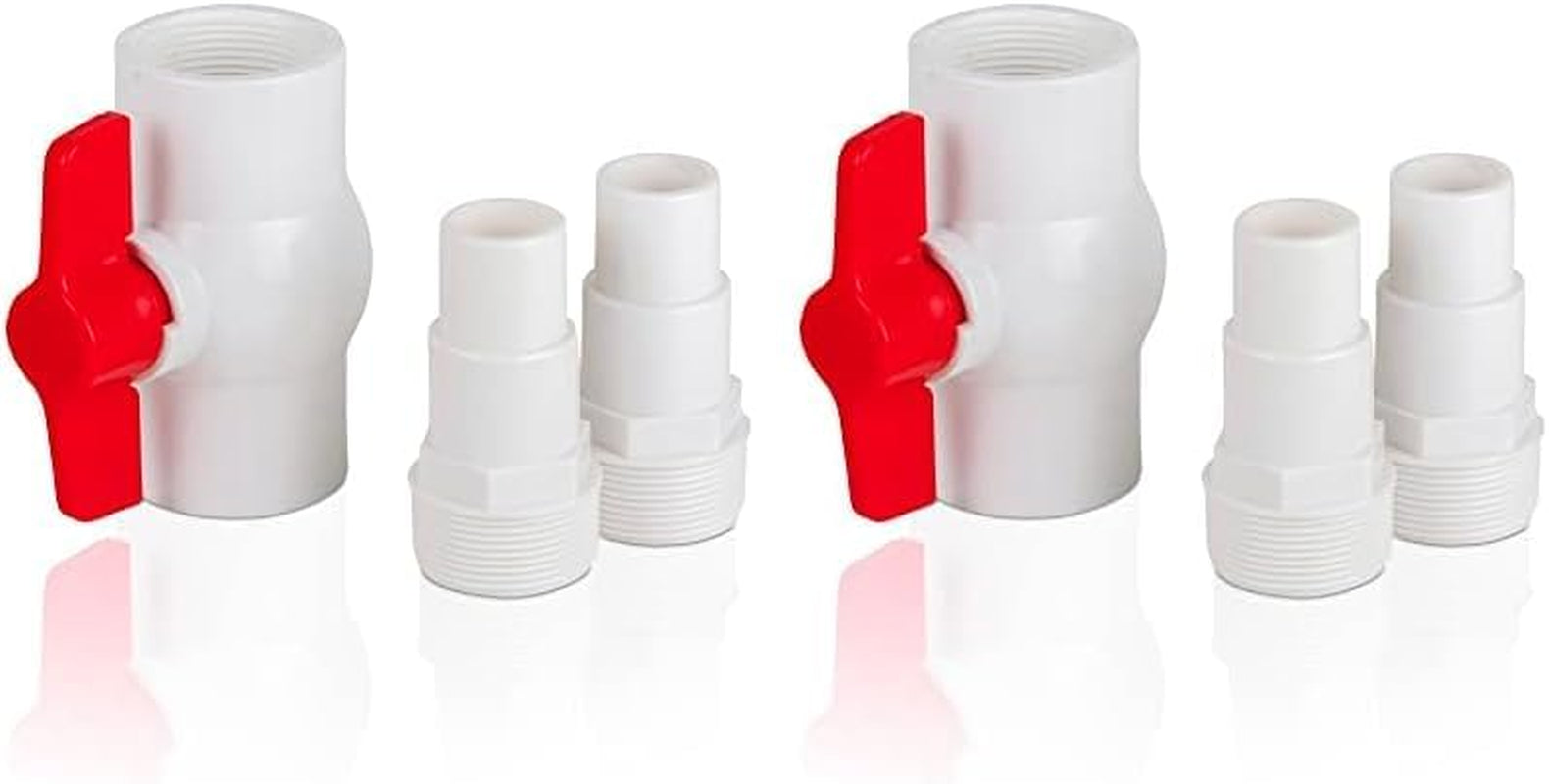 Gre AR512 - Zawór włączający/wyłączający z 2 adapterami do węży Ø38 i Ø32 mm