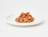 MjAMjAM - Mokra karma premium dla kotów - Wyciskana saszetka - Soczysty kurczak z pyszną marchewką, 12 opakowań (12 x 125 g), bez zbóż, z dodatkowym mięsem