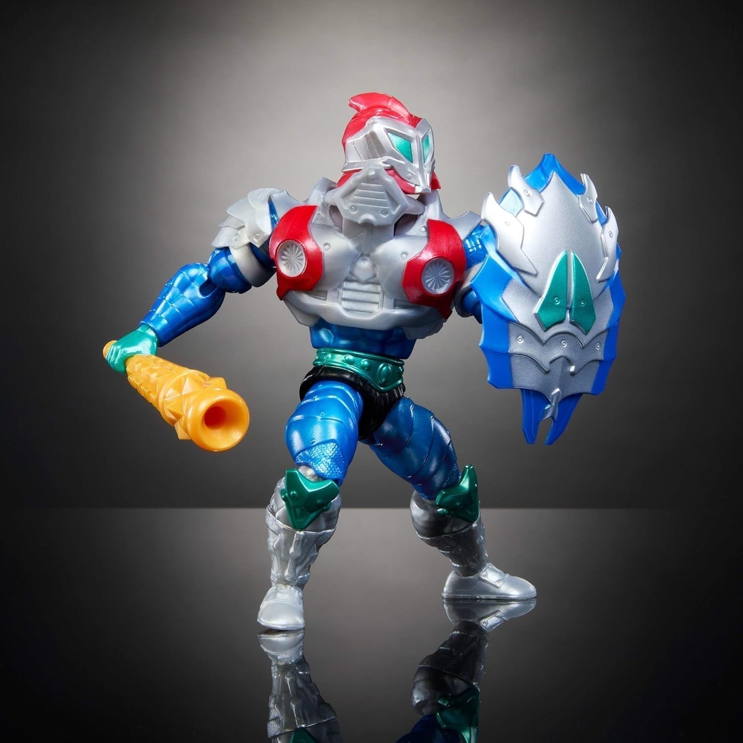 Masters of the Universe Origins Turtles of Grayskull Mekaneck Reptile Wars Ruchoma figurka, Teenage Mutant Ninja i MOTU Crossover Hero Toy, JBN00, [wielokolorowe] Figurki Naty Shop