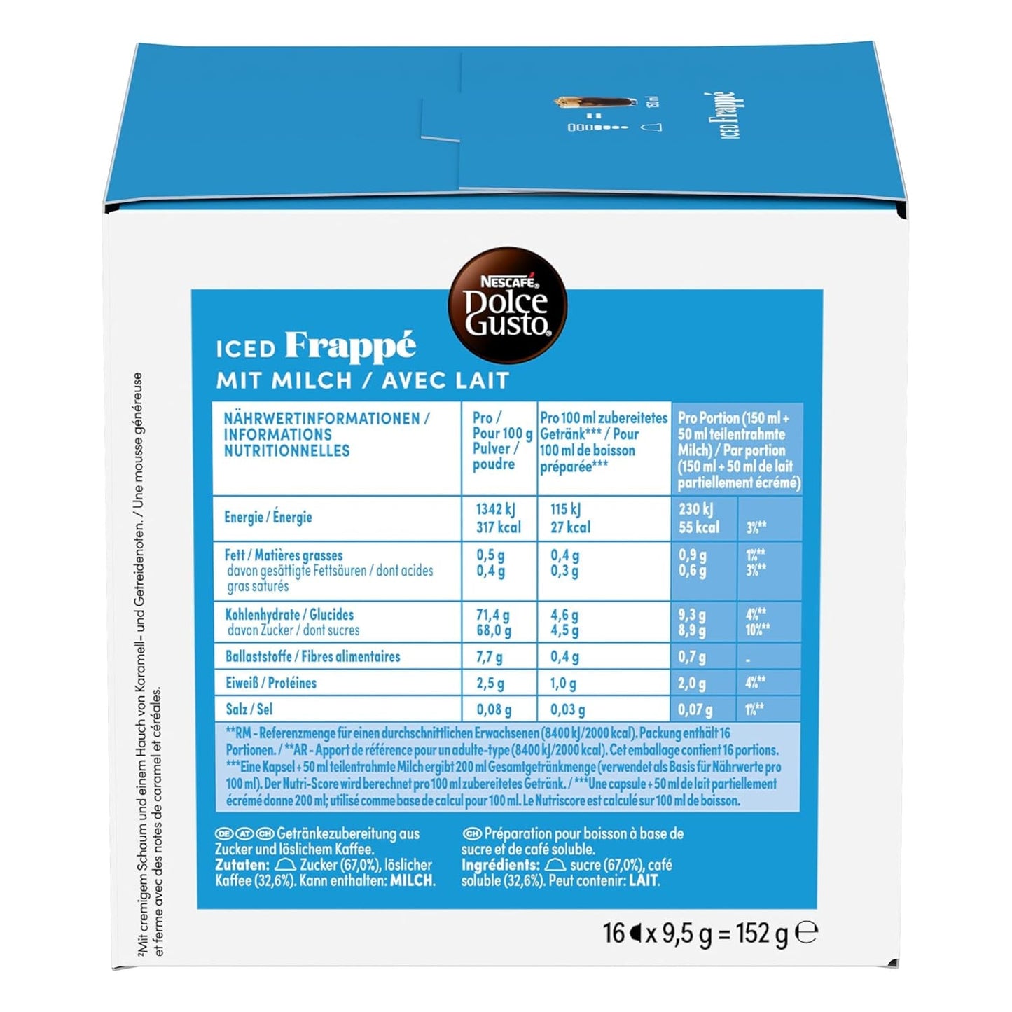 NESCAFÉ DOLCE GUSTO Frappé Kaffeekapseln Pakiet 3 sztuk (3 x 16 Kapseln)