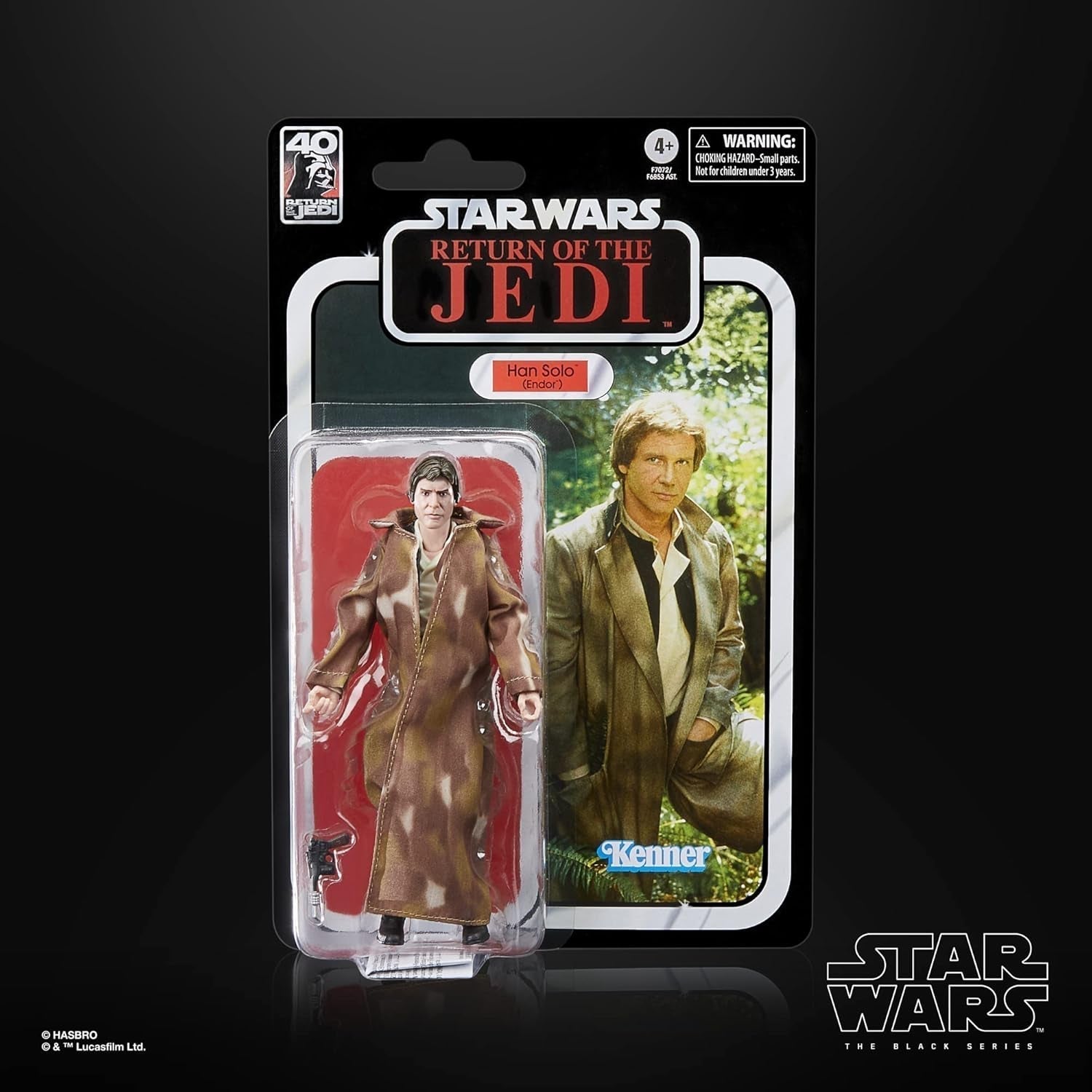 Han Solo z czarnej serii Star Wars, wysokość 15 cm Figurka Zu Wars: Powrót rycerza Jedi Figurki Naty Shop