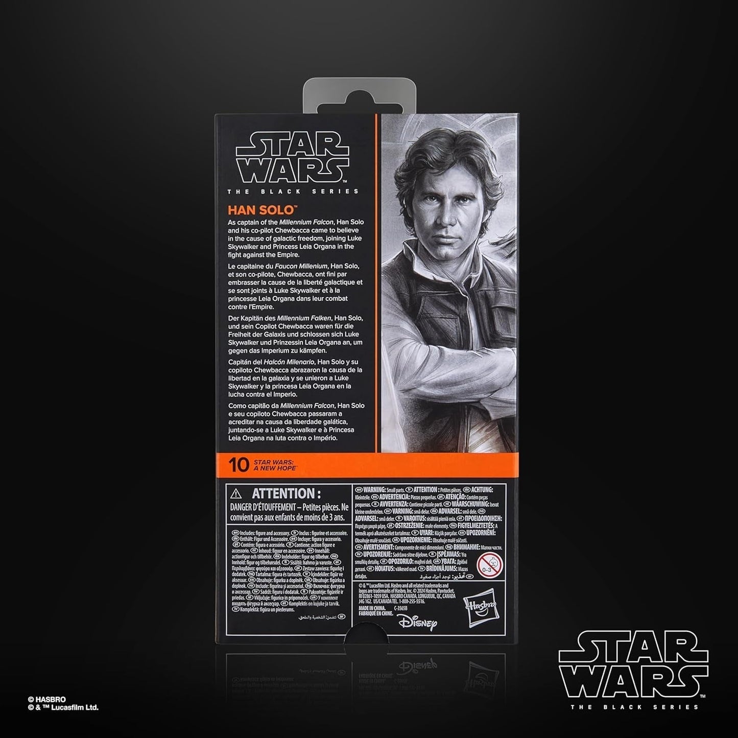 Gwiezdne Wojny Czarna Seria Han Solo, Gwiezdne Wojny: Nadzieja Premium Kolekcjonerska figurka (15 cm) Figurki Naty Shop