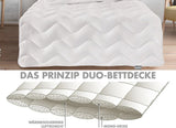 Traumnacht Cosy - Zestaw pościeli na 4 pory roku, 1 x kołdra podzielna 135 x 200 i 1 x poduszka 80 x 80 cm, certyfikat Ã-ko Tex, biały, opracowany w Niemczech, (zestaw 2 szt.) Kołdry i kołdry Naty Shop