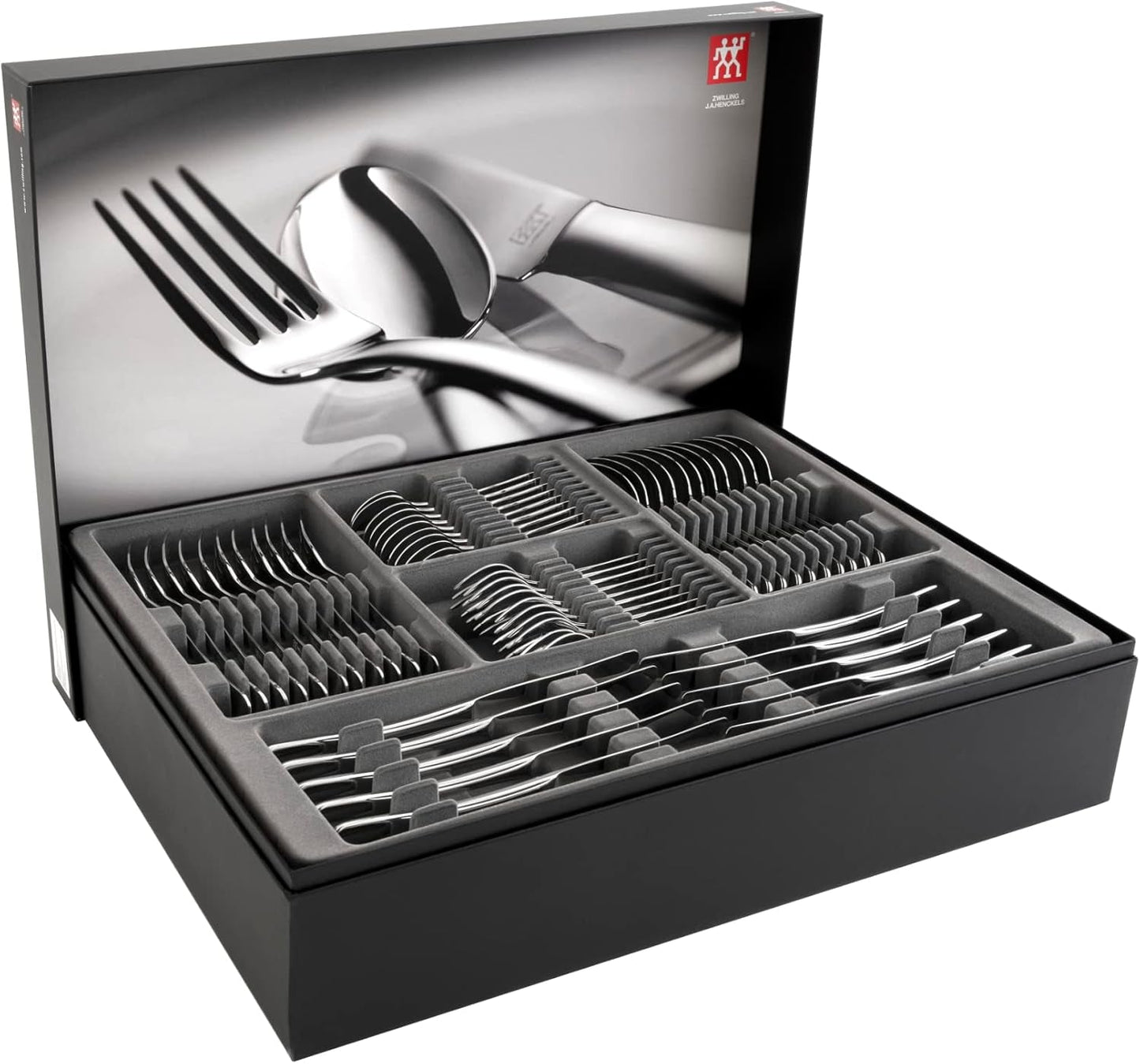 ZWILLING Nottingham Zestaw sztućców, 72 sztuki, dla 12 osób, stal nierdzewna 18/10 Kitchen Naty Shop