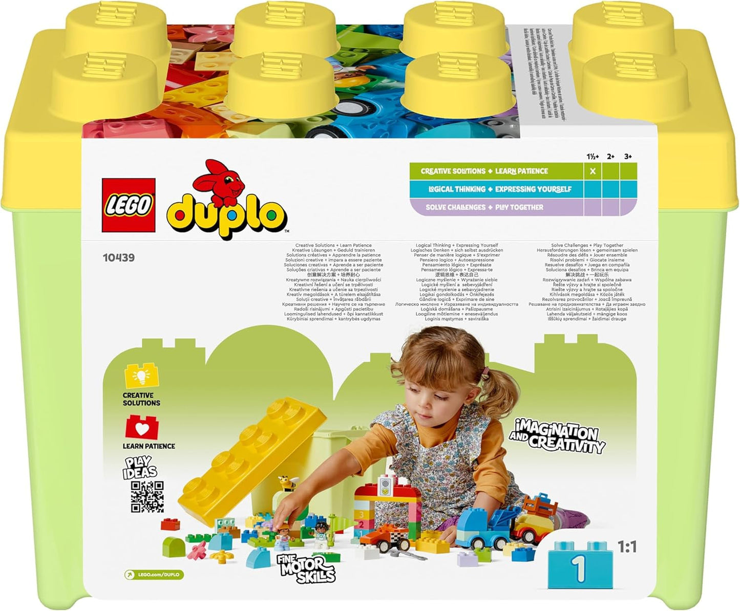 LEGO DUPLO Klasyczne samochody i ciężarówki z klocków, zestaw pojazdów do zabawy dla dzieci od 1,5 roku, kreatywna zabawka edukacyjna, zabawkowy samochód i samochód wyścigowy 10439 Zestawy do budowania Kup w sklepie LEGO