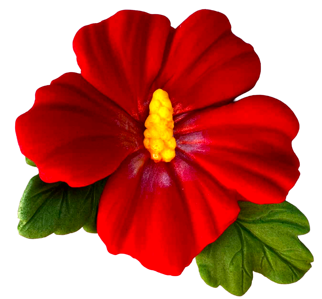 Pyszna dekoracja z kwiatów hibiskusa - jadalna, wielkość 9,5 cm, o słodkim smaku, dekoracyjna do ciast