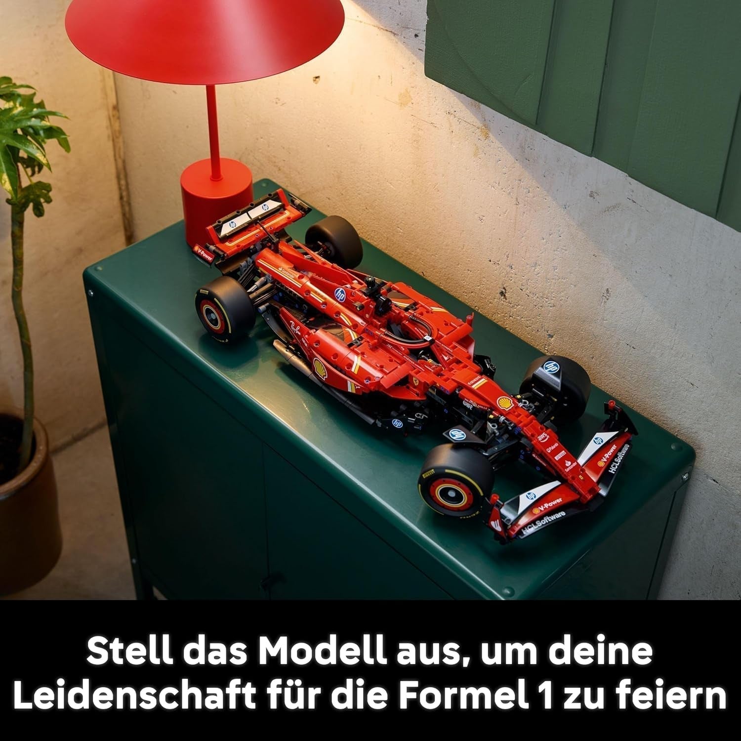 LEGO Technic Ferrari SF-24 F1 Race Car - Model samochodu dla dorosłych - Zestaw kolekcjonerski Formuły 1 - silnik V6, skrzynia biegów, układ kierowniczy i DRS w skali 1:8 - Prezent dla fanów sportów motorowych i samochodów wyścigowych 42207 Zestawy do budowania Beuche den LEGO-Store