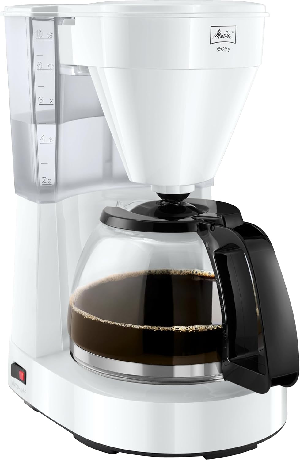 Melitta Easy – Ekspres do espresso z filtrem i szklaną karafką, na 10 filiżanek kawy, czarny