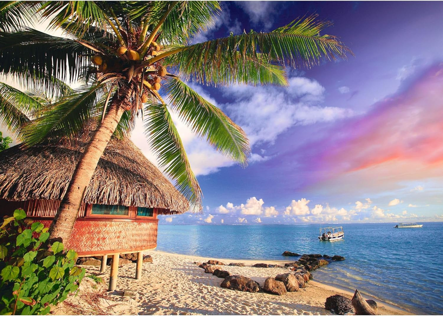 Trefl - Wyspa Bora-Bora - 500 elementów Puzzle - Zrób to sam Puzzle z widokiem na wakacje Kreatywna rozrywka Zabawa Klasyczne puzzle dla dorosłych i dzieci 10+ Puzzle Naty Shop
