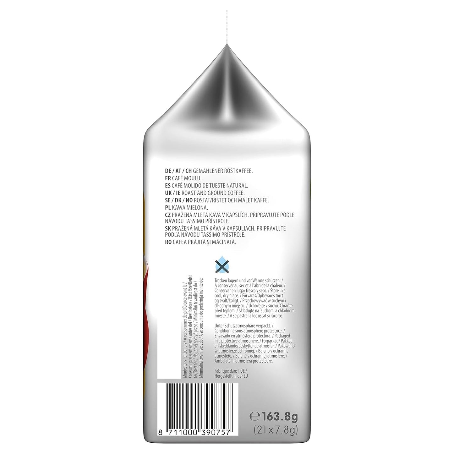 Tassimo Kapseln Moring Café XL Mocny i intensywny, duże opakowanie, 5 x 21 podkładek, 105 Kaffeekapseln