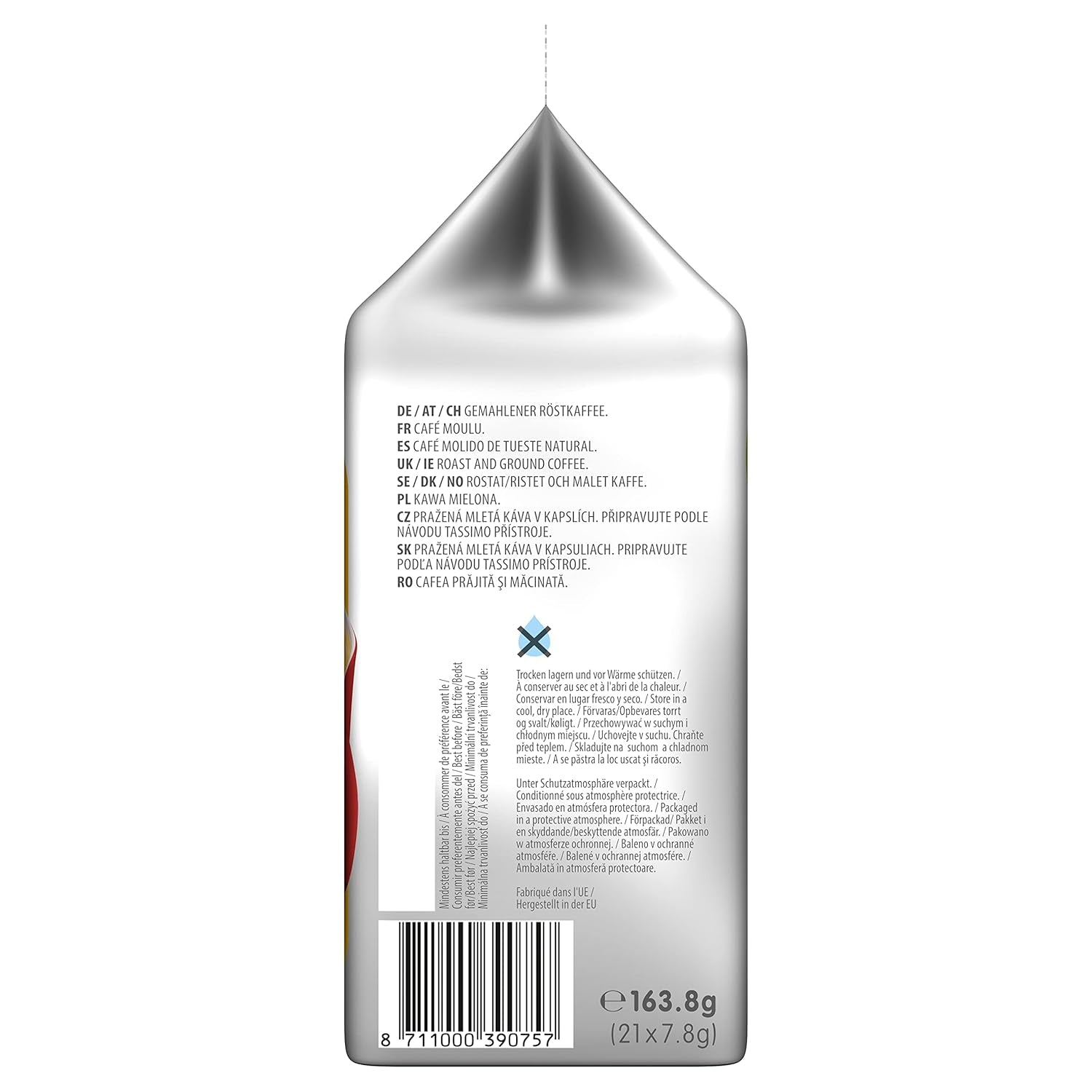 Tassimo Kapseln Moring Café XL Mocny i intensywny, duże opakowanie, 5 x 21 podkładek, 105 Kaffeekapseln