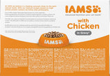 IAMS Delights Kitten Nassfutter - Opakowanie zbiorcze Katzenfutter mit Hunn w sosie, wysokiej jakości Futter für Junior Kätzchen von 1-12 Monate, 12 x 85 g