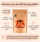 Morele liofilizowane BRIX | Naturalne, suszone morele 85 g | Great Taste Award dla suszonych owoców | Bez GMO, bezglutenowe, wegańskie, z konserwowanymi witaminami Naty Shop Produkty suszone