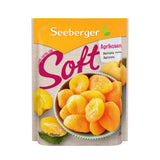 Seeberger Soft Apricots: Rozkosznie miękkie i soczyste morele - słodka i aksamitna konsystencja - bez dodatku cukru - suszone - bez pestek, wegańskie (1 x 200g) Naty Shop Dehydrated Products 200G (1 opakowanie)