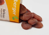 Seeberger Unsulfured Apricots: Niepoddane obróbce suszone morele o słodkim, owocowym smaku - bez dodatku cukru - bez pestek, wegańskie (1 x 125g) Naty Shop Dehydrated Products