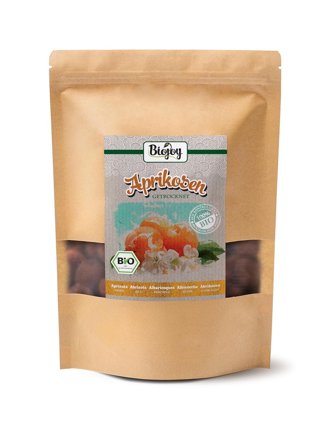Biojoy Morele suszone (500 g), niesiarkowane Produkty suszone Mój sklep 1 kg (1 opakowanie)