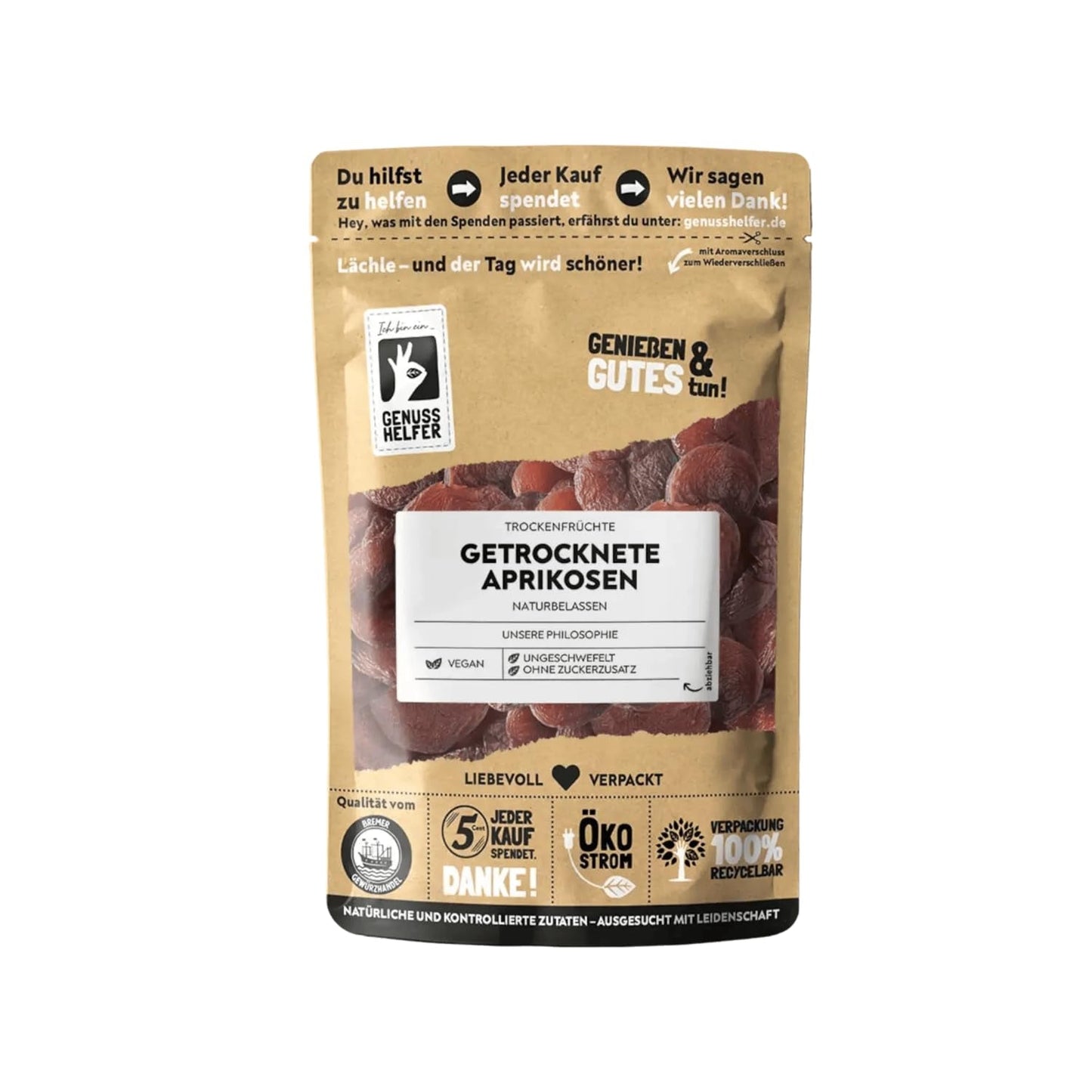 Bremer Gewürzhandel suszone morele, suszone owoce bez dodatku cukru i niesiarkowane, 1kg Produkty suszone Naty Shop 250 G