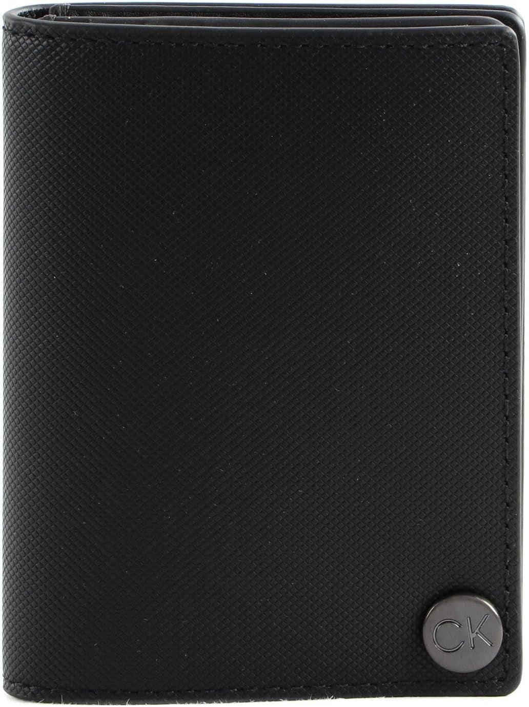 Portfel męski Calvin Klein CK CLEAN PQ COVERED CARDHOLDER, czarny (Ck Black), OS Wallet Men Naty Shop