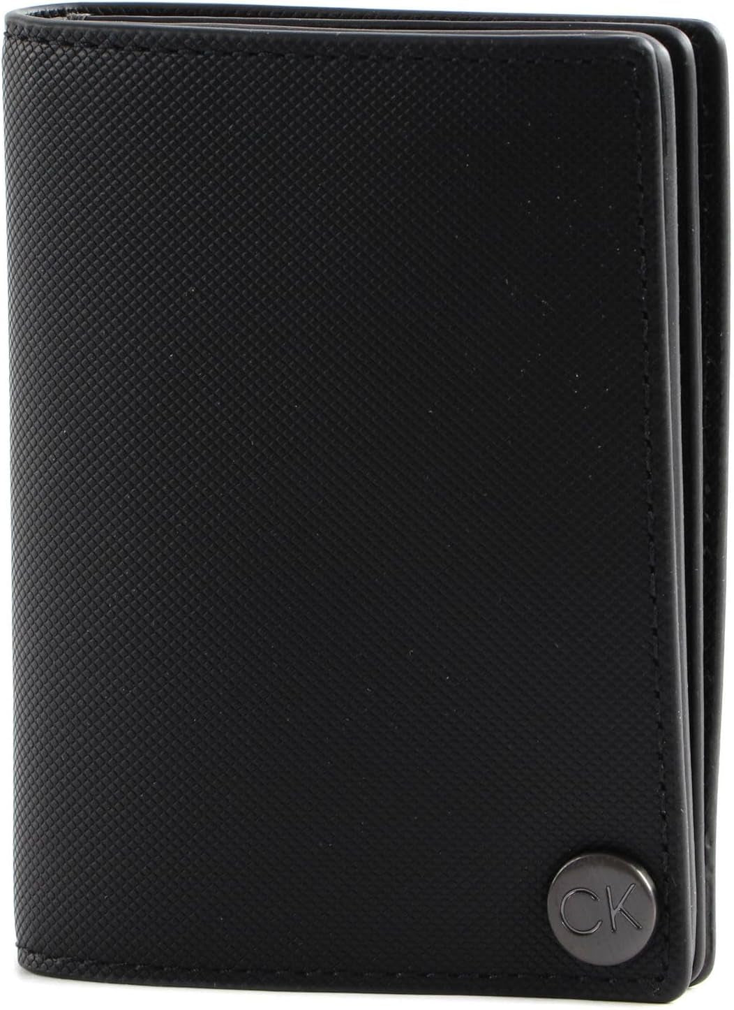 Portfel męski Calvin Klein CK CLEAN PQ COVERED CARDHOLDER, czarny (Ck Black), portfel męski OS Naty Shop Default Title