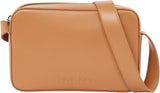 Torba na ramię Calvin Klein Wytłoczone logo Torba na aparat z zapięciem na zamek Torby damskie Naty Shop Brown (Leo)