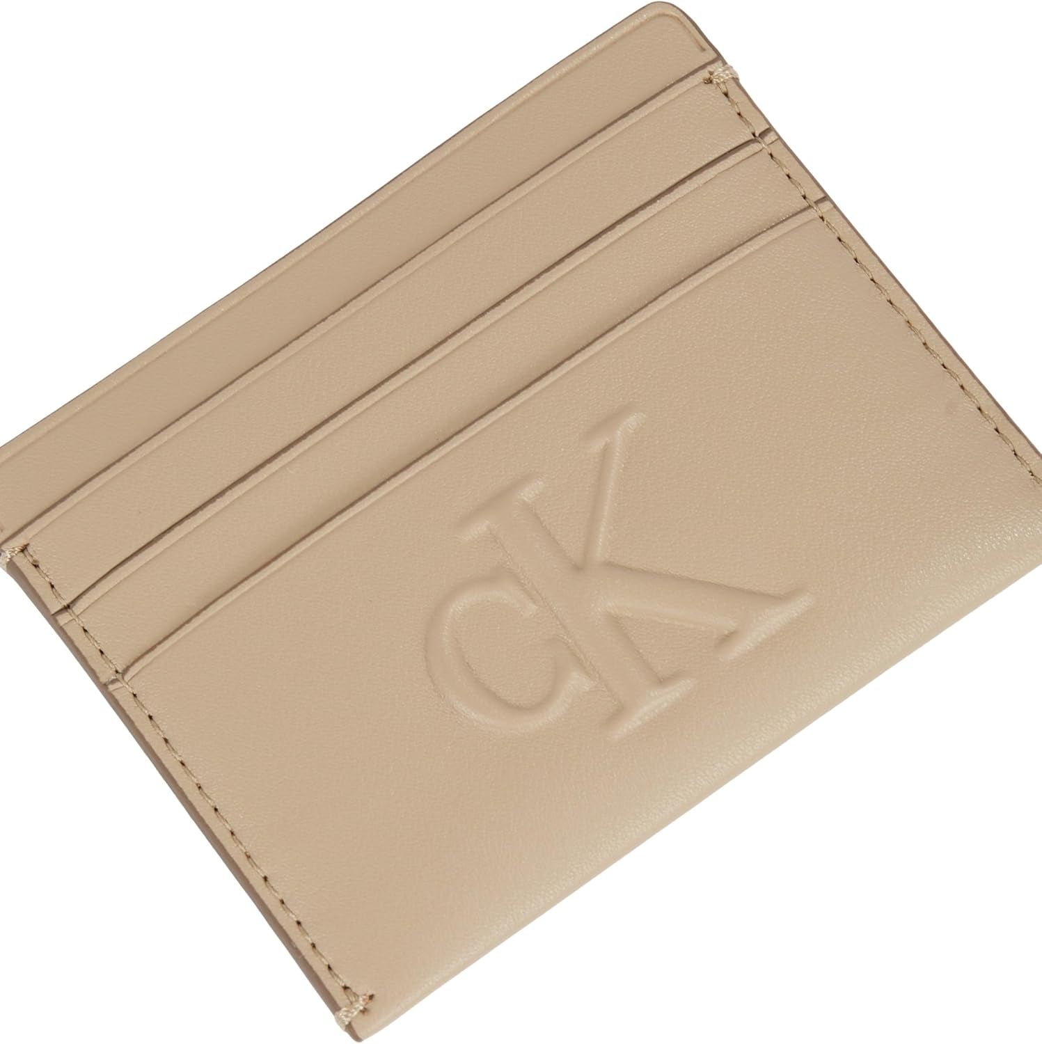 Damskie rzeźbione etui na karty Calvin Klein 6 cm3 Portfel damski Naty Shop