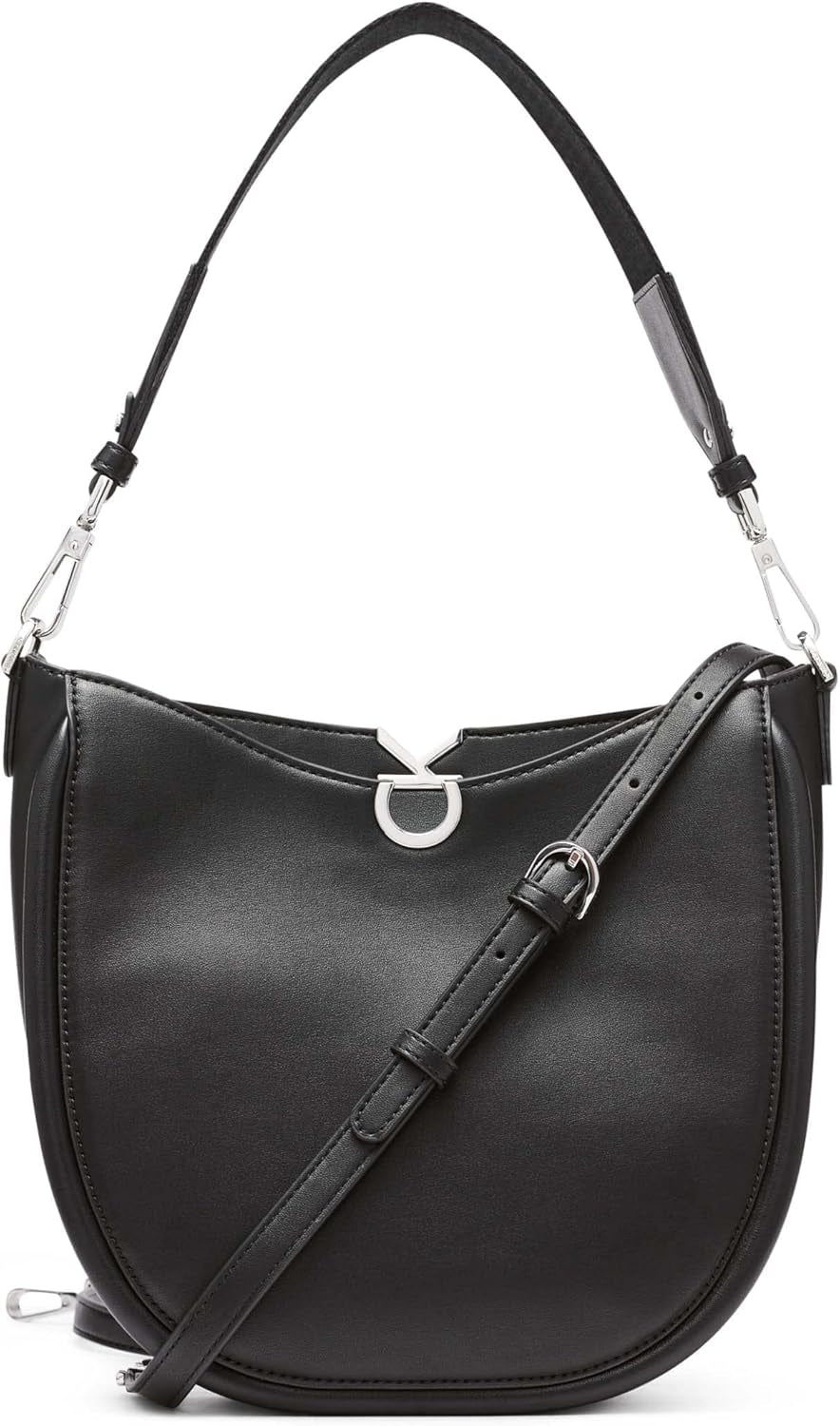 Torba na ramię Calvin Klein Crisell Crescent Torba na ramię Torby damskie Naty Shop Czarny/Srebrny