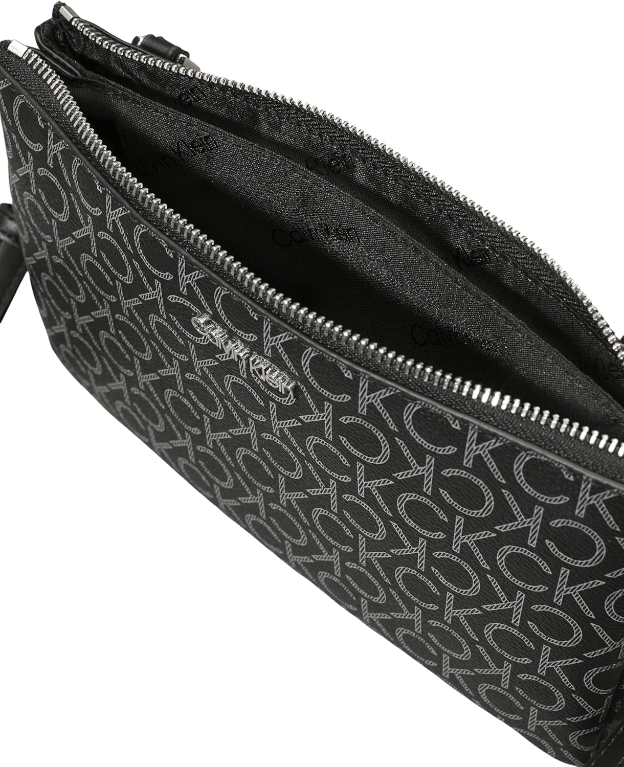 Damska torba na ramię Calvin Klein Ck Must Klein, czarna (czarna mono), torby damskie w naturalnym rozmiarze Naty Shop