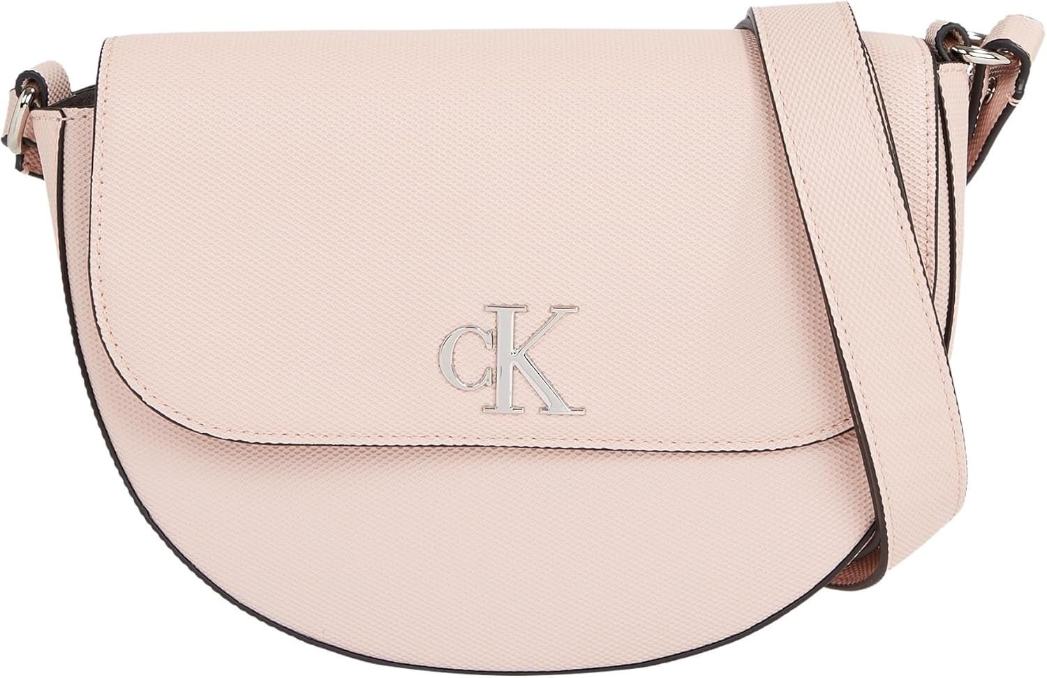 Calvin Klein Jeans Torba na ramię Minimal Monogram Torba podsiodłowa Torby Klein Damskie Naty Shop Różowy (blada muszla)