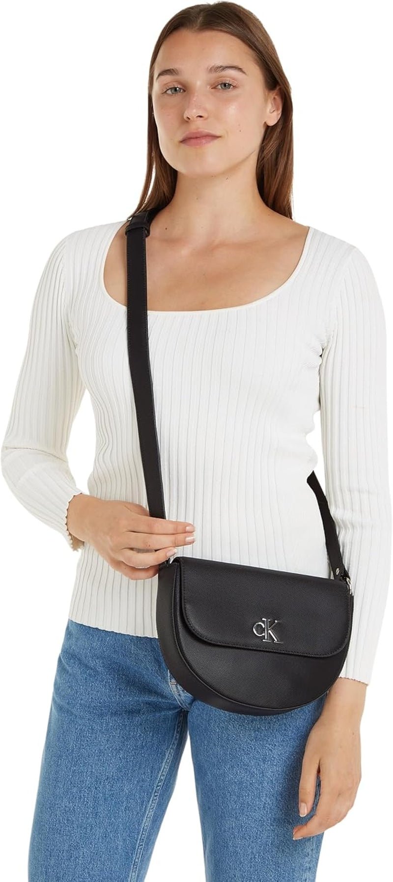 Calvin Klein Jeans Torba na ramię Minimalny monogram Torba podsiodłowa Klein Bags Women Naty Shop
