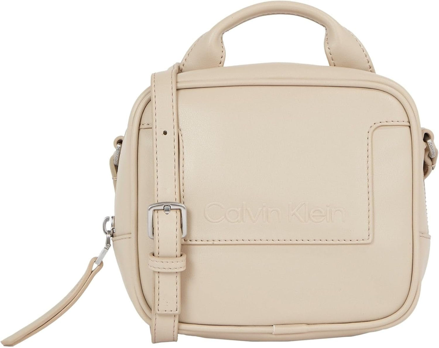 Calvin Klein Ladies Ck Set Camera Bag K60k611073 Crossovers Torby damskie Naty Shop Szary (Doeskin)