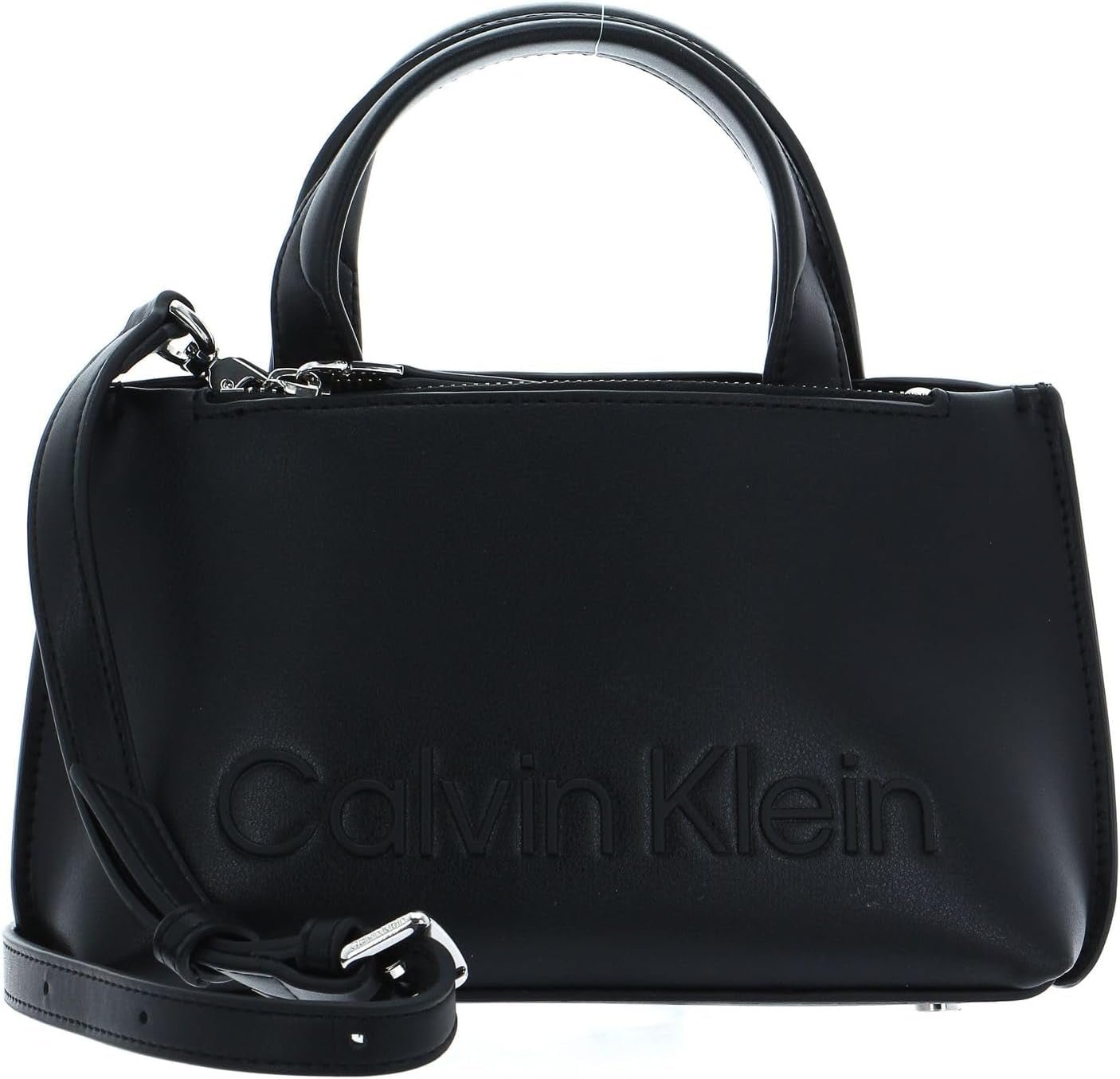 Calvin Klein Ladies Ck Set Mini Tote K60k610167 Torba na ramię Torby damskie Naty Shop Czarny (Ck Black)