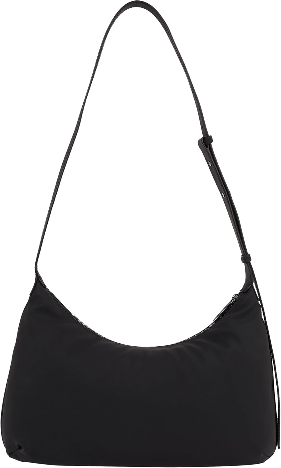 Calvin Klein Damska torba na ramię Torba miękka średnia duża z zamkiem błyskawicznym, czarna (Ck czarna), rozmiar jeden Torby damskie Naty Shop
