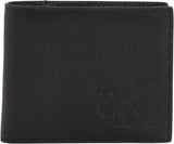 Calvin Klein Męski Sculpted Impression Billfod Cc Lv04g1022g Akcesoria podróżne Portfel składany Bi-Fold Portfel męski Naty Shop Black (Na Black) Os