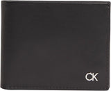 Portfel męski Calvin Klein METAL CK BIFOLD 6CC W/BILL, czarny (Ck Black), portfel męski OS Naty Shop Default Title