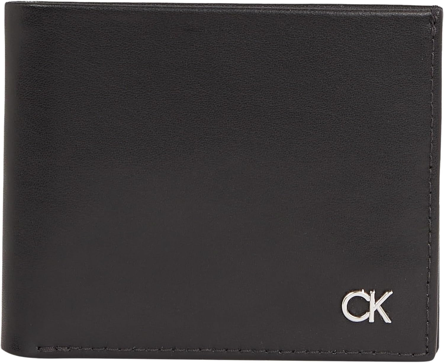 Portfel męski Calvin Klein METAL CK BIFOLD 6CC W/BILL, czarny (Ck Black), portfel męski OS Naty Shop Default Title