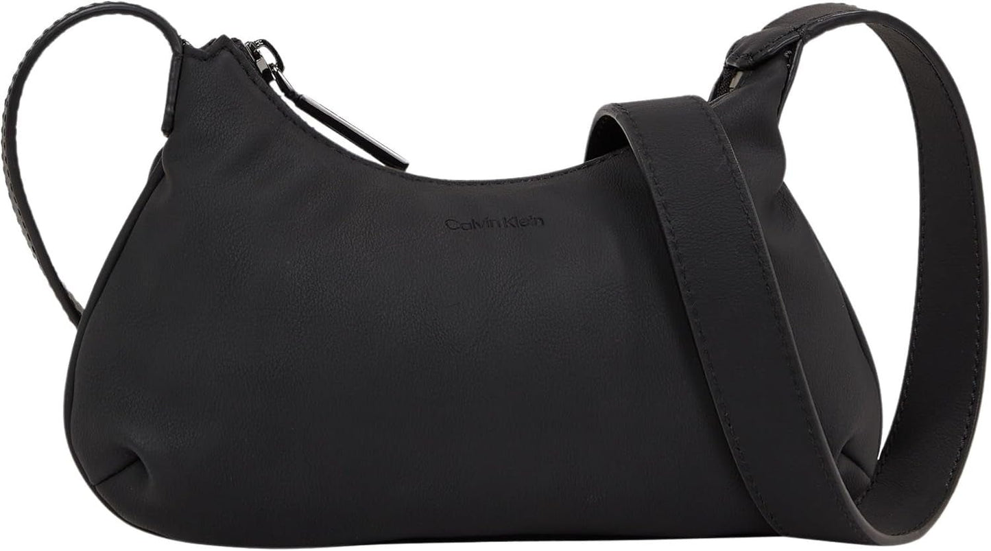 Torba na ramię Calvin Klein Crossbody Klein na zamek, czarna (Ck czarna), torby naturalnej wielkości damskie Naty Shop domyślny tytuł