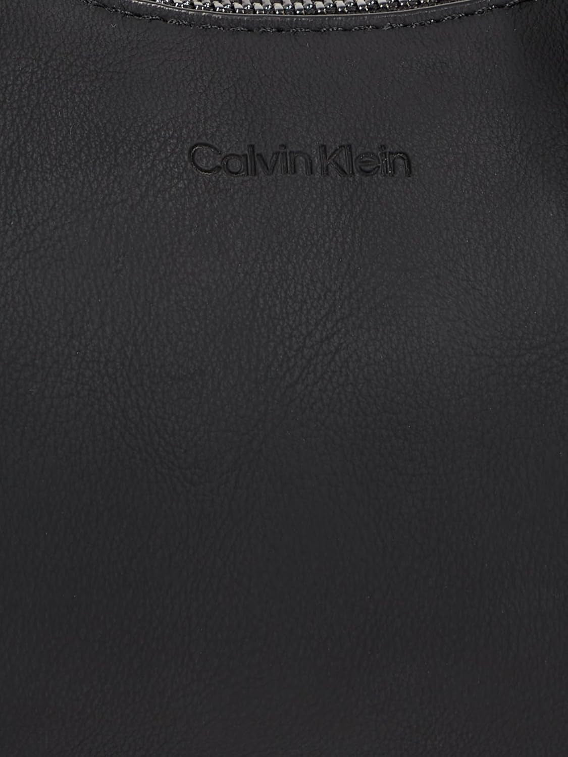 Torba na ramię Calvin Klein Crossbody Klein z zamkiem błyskawicznym, czarna (Ck czarna), torby damskie w naturalnym rozmiarze Naty Shop