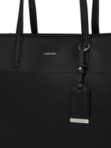 Damska torba Shopper Calvin Klein Must Medium z zamkiem błyskawicznym, czarna (Ck Black), Torby damskie w jednym rozmiarze Naty Shop