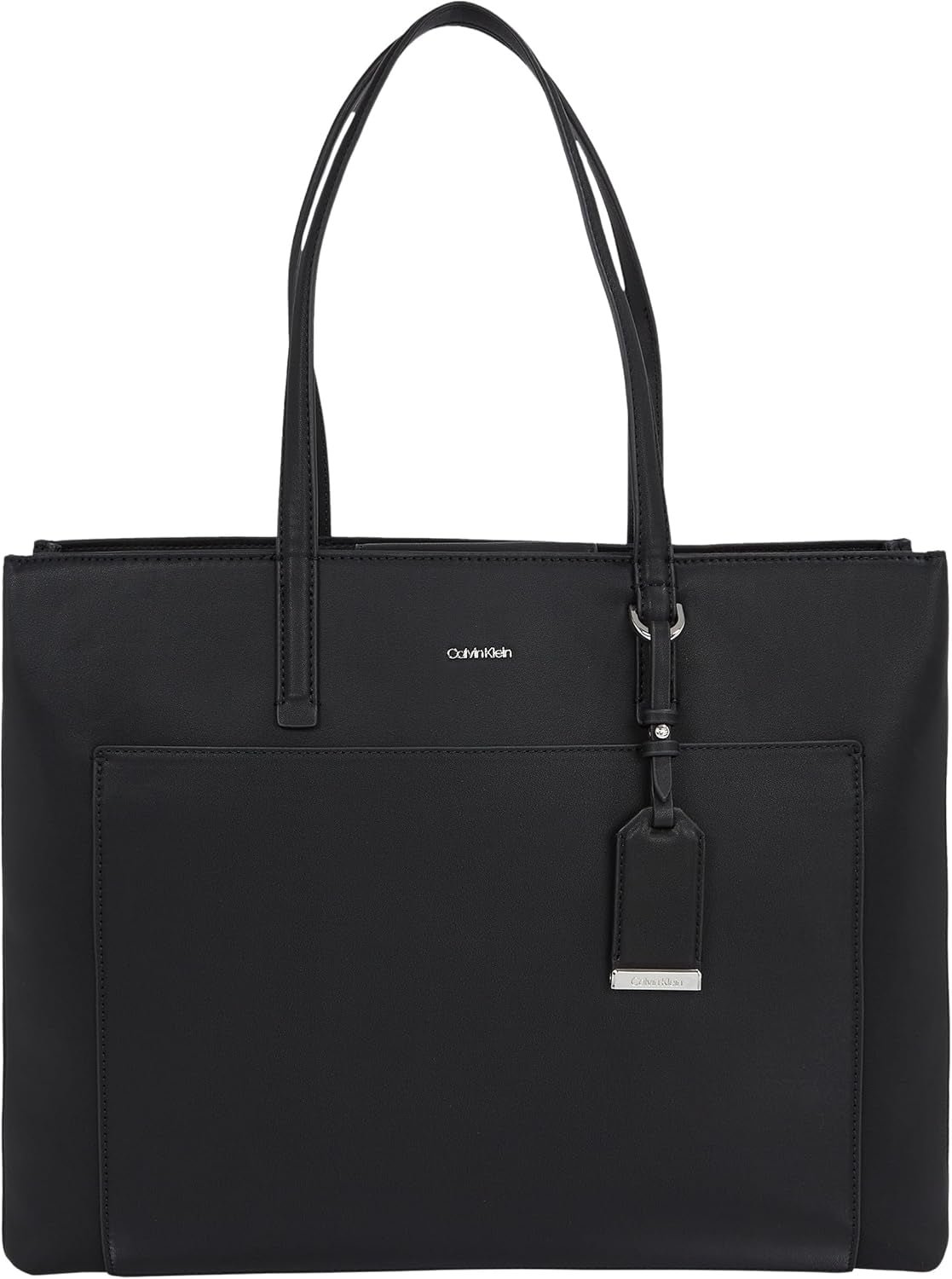 Damska torba Shopper Calvin Klein Must Medium z zamkiem błyskawicznym, czarna (Ck Black), torby damskie w jednym rozmiarze Naty Shop Default Title