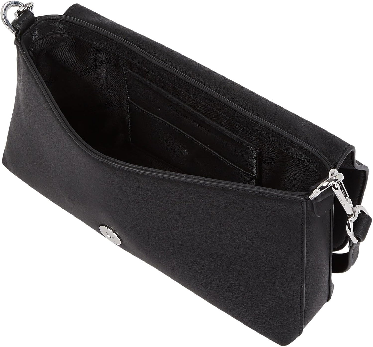Damska torba na ramię Calvin Klein z odpinanym paskiem, czarna (Ck czarna), jeden rozmiar Genti Femei Naty Shop