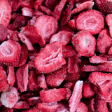 Truskawki liofilizowane 150g - Truskawki liofilizowane plastry - Owoce suszone liofilizowane - Owoce truskawek suszone - Idealne do wypieków, dekoracji, przekąsek, musli, deserów Produkty odwodnione Naty Shop