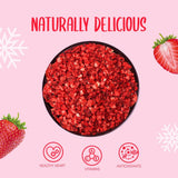 Truskawki liofilizowane kawałki 100g - Truskawki liofilizowane Produkty suszone Naty Shop
